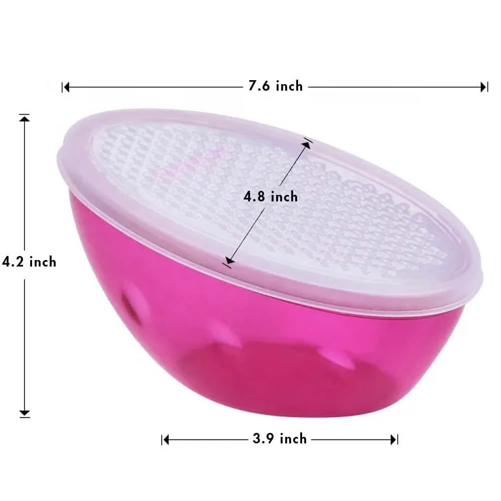5-Piece: Cheese Grater Citrus Lemon Zester With Food Storage Container & Lid