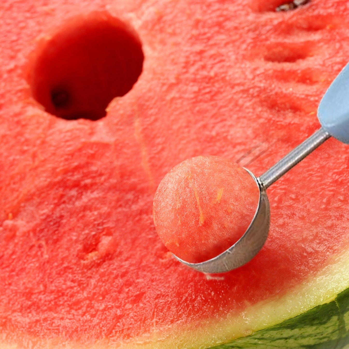 Professional 3-In-1 Stainless Steel Watermelon Melon Baller Scoop Seed Remover Fruit Carving Tool Set